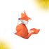 Garneck Resin Decoration Fox Geometric Modern Design Ornaments Family Sculpture Artwork (Size S: 3.9x1.5x3.9inch )