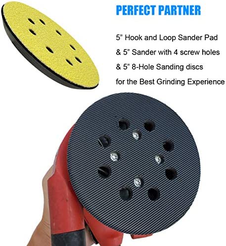5 Inch 8 Hole Hook and Loop Replacement Sander Pad for Craftsman 315112170, 315116940, 315116950, 315112180, 315279870 Random Orbit Sanders