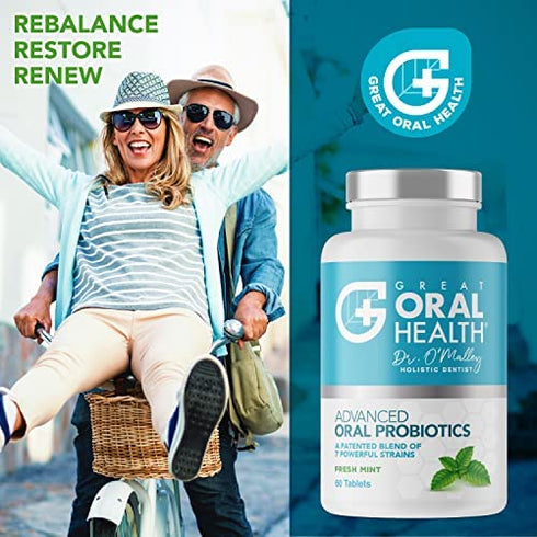 Chewable Oral Probiotics for Mouth — Bad Breath Treatment Supplement - Oral Care Tablet with BLIS K12 M18 — Dentist Formulated 60 Lozenge Mint Flavor eBook Included (3 Pack)