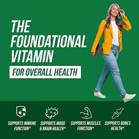 Plant-D3 Organic Vitamin D3 5000 IU - Vegan, Max Strength Sublingual Liquid D3 Drops - 200% Higher Absorption - 100% Plant-Based Cholecalciferol Form - Adjustable Dosing for All Ages (1oz Liquid)