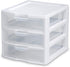Sterilite Organizer Mini 3 Drawer Wht Sm (Pack of 2)