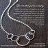 EFYTAL Cool Gifts for 50 Year Old Woman, Sterling Silver Five Circle Necklace, 50th Birthday Gifts For Women, Gifts for 50 Year Old Woman, 50th Birthday Decorations Women