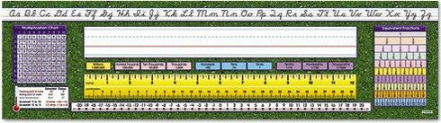 North Star Teacher Resource NST9006 Intermediate Contemporary Cursive Desk Plates, Pack of 36