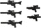 LEGO Star Wars Minifigure Blaster Guns Accessories 5 Pieces (3 Long Blasters, 2 Short Blasters)