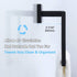 Towel Holder Matte Black, Angle Simple Stainless Steel Bathroom Hand Towel Rack, Square Towel Ring for Wall, 7.09-Inch
