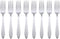 Oneida Taylor Everyday Flatware Dinner Forks, Set of 8, 18/0 Stainless Steel, Silverware Set, 1.5 x 3.75 x 8.6 inches
