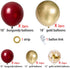 Burgundy and Gold Balloons Garland 106 pcs Latex Balloons Arch Kit for Baby Shower Birthday Wedding Engagement Anniversary Christmas Festival Picnic or any Friends & Family Party Decorations