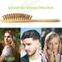 GAINWELL Bamboo Paddle Hair Brush - Bamboo Bristles Detangling Hairbrush for Massaging Scalp