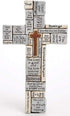 Roman Crossword Wall Cross 16 Inch
