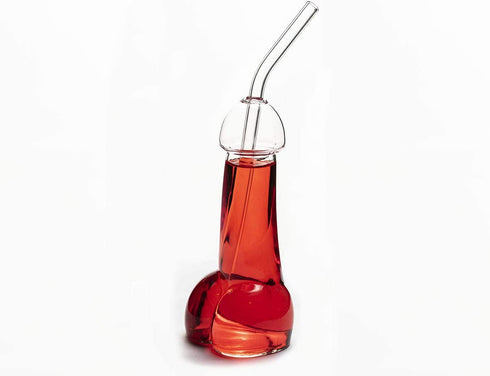 Last Night Out Bachelorette Glasses set of 4, Funny Novelty Glasses with Borosilicate Straws and a Funnel, Great Cocktail Glass for a party - Gift for your BFF Best Friend