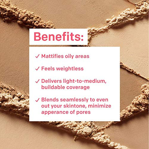 Setting Powder by Almay, Face Makeup, Matte Loose Powder, Hypoallergenic, Cruelty Free, 100 Light, 1 Oz