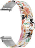 TRUMiRR Flower Watch Band for Garmin Venu Sq 2 / Vivomove HR / Vivoactive 3 Women, Mesh Stainless Steel Watchband Quick Release Strap for Garmin Venu 2 Plus / Venu Sq / Forerunner 245 645 Music