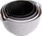 BoxedHome Classic Mixing Bowl Set, BPA Free Plastic, Microwave and Dishwasher Safe (Set of 4, Grey)