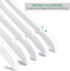 Nature Smile Solid Gugertree Wood Shirt and Dress Hangers with Notches with Antirust Chrome Hook Pack of 10 (White)