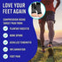 Bitly Plantar Fasciitis for Women & Men Socks Foot & Ankle Compression Sleeve, Black, XL