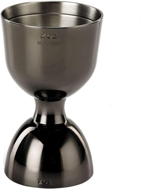 Barfly M37006BK Heavy-Duty Straight Rim Bell Jigger, 1 oz x 2 oz, Gun Metal Black