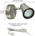 DLLT Track Lights Plug-in, Small Directional Wall Spotlight, Flush Mount Hallway Ceiling Light Fixture for Bedside, Hallway, Headboard Picture, Kitchen, Bedroom, Office, Warm White