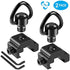 FANGOSS 1" Two Point Sling Picatinny Rail Mount Attachment with 1 Inch Sling Swivels Triangle Loop for Outdoors - 2 Pack