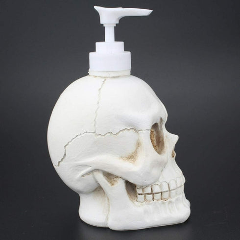 HEMOTON Skull Empty Dispenser Bottle for Hand Soap Shampoo Lotion Shower Gel Liquid Halloween Gothic Decor