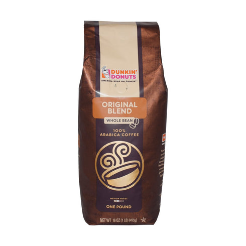 Dunkin' Donuts Whole Bean Coffee - 1 lb (Original Blend)