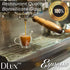 DLux Espresso Coffee Cups 3oz, Double Wall, Clear Glass Set of 2 Glasses with Handles, Insulated Borosilicate Glassware Tea Cup