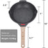 Nonstick Stone Pan, 9.5 inch Omelet Pan Medical Stone Frying Pan Egg Skillet With Heat Resistant Handle Induction Pan, PFOA Free