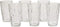 Bormioli Rocco Diamond Cooler Glasses, Clear, 16 oz, Set of 6