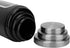AEUNKIUO Kitchen Counter Canister set 3 pieces,with Long Wood Spoon, Stainless Steel Food Storage Containers with Visible Window and Brushed Airtight Lids ,For Sugar,Coffee,Biscult,Flour jar Keep Fresh,Black