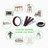 Felt Strips 10Pieces Pack 1"x 6" Self Adhesive Brown Furniture Felt Strips Anti Scratch Heavy Duty 5mm Thick Floor Protector for Rocking Chair for Hardwood Floor