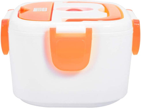 Heating Lunch Box, Electric Heating Lunch Box Portable Food Container Home Office US Plug 110V Orange