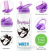 Home Tune 32oz Motivational Water Bottle with Straw & Time Marker, BPA FREE Tritan & Dustproof Flip Straw & Leak Proof & Carry Handle & Pretty Design & Easy Clean (Mermaid)