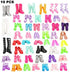 BM 75 Pieces Doll Clothes and Accessories for 11.5 Inch Girl Doll Include 15 Pcs Party Dresses, 10 Pcs Shoes, 10 Pcs Bags, 40 Pcs Different Doll Accessories