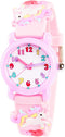 Venhoo Kids Watches 3D Cute Cartoon Waterproof Silicone Children Toddler Wrist Watch Birthday Gift for 3-10 Year Girls Little Child