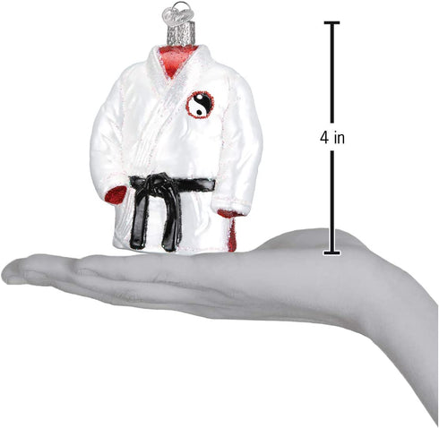 Old World Christmas Sports Collection Glass Blown Ornaments for Christmas Tree Martial Arts Robe