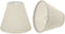 Aspen Creative White, 32118-2 Small Hardback Empire Shape Chandelier Clip-On Lamp Shade Set (2 Pack), Transitional Design, 6" Bottom Width (3" x 6" x 5")