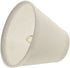 Aspen Creative White, 32118-2 Small Hardback Empire Shape Chandelier Clip-On Lamp Shade Set (2 Pack), Transitional Design, 6" Bottom Width (3" x 6" x 5")