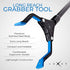 Grabber Reacher Tool - Newest Version Luxet 19 Inch Long Steel Foldable Pick Up Stick - Strong Grip Magnetic Tip - Heavy Duty Trash Picker Claw Reacher Grabber Tool for Elderly Wheelchair Mobility Aid