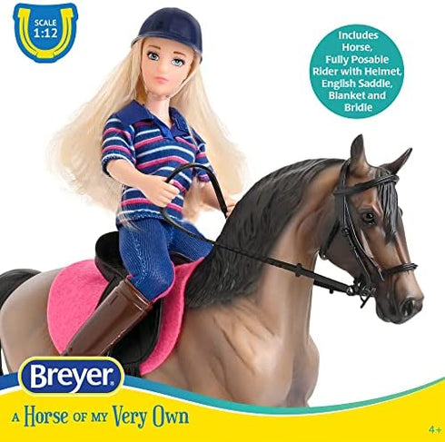 Breyer Freedom Series (Classics) English Horse & Rider Doll Set | (1:12 Scale) | Model #61114,Multicolor