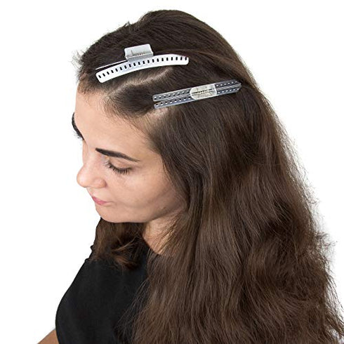 Hair Wave Clips - Set of 10 - Aluminum 3.5" Butterfly Wave Setting Clips - Finger Wave Clips for Hair - Marcel Wave Hair Clips - Fingerwave Clips - Wave Clamps