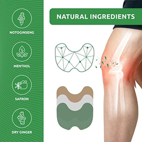 Pain Relief Patches | Warming Herbal Plaster Pain Patches | Knee Pain Patch Paste | Heat Patches for Pain Relief and Inflammation | Long Lasting Relief of Joint Pains | 12 Count