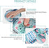 HAOCOO Keyboard Wrist Rest and Ergonomic Mouse Pad Wrist Support Set with Non-Slip Backing Memory Form-Filled, Easy-Typing and Pain Relief for Gaming Office Computer Laptop (Painted Cactus)