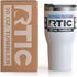 RTIC Tumbler with Splash Proof Lid, 30 oz, White, Insulated Travel Stainless Steel Coffee Mug, Sweat Proof, Keeps Hot & Cold Longer