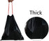 Begale 5 Gallon Drawstring Trash Bags, Black (115 Counts/3 Rolls)