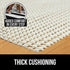 Gorilla Grip Extra Strong Rug Pad Gripper, Grips Keep Area Rugs in Place, Thick, Slip and Skid Resistant Pads for Hard Floors, Under Carpet Mat Cushion and Hardwood Floor Protection, 4 FT Round