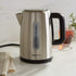 Amazon Basics Stainless Steel Fast, Portable Electric Hot Water Kettle for Tea and Coffee, 1.7-Liter, Silver