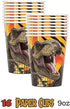 Jurassic World and Dinosaur Party Supplies for 16 | Paper Plates, Cups, Napkins, Table Cover | Jurassic Park Birthday Party Supplies