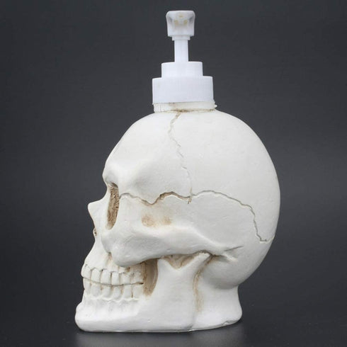 HEMOTON Skull Empty Dispenser Bottle for Hand Soap Shampoo Lotion Shower Gel Liquid Halloween Gothic Decor