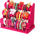 Glitterymall Jewelry Bracelet Watch Display Stand Bar Necklace Watch Display Rack Stand Holder Organizer Tower (Hot pink velvet 3 Tier)