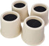 MIIX HOME- 4 inch Risers with Natural Plant Fiber for Twin or Queen Size Bed Furniture Cabinet Table Sofa Desk or Couch Raisers and Leg Elevators, 1 Set of 4 Pack, Beige