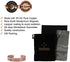 Reevaria - Pure Copper Plain Magnetic Heavyweight Cuff Bracelet for Men, with 8 Magnets 3500 Gauss